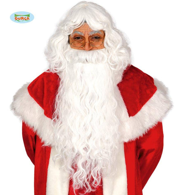 Feestbazaar Kerstman Baard + Pruik