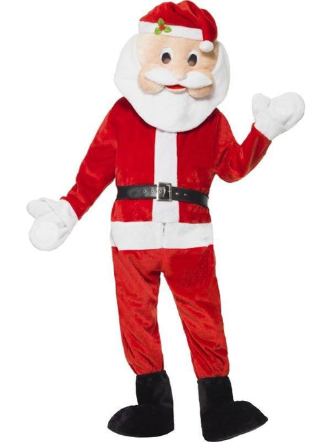 Feestbazaar Kerstman Mascotte pak