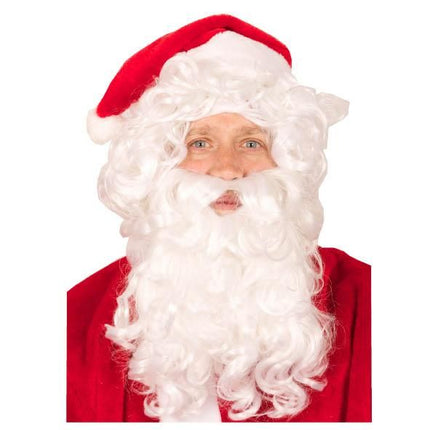 Feestbazaar Kerstman pruik en baard