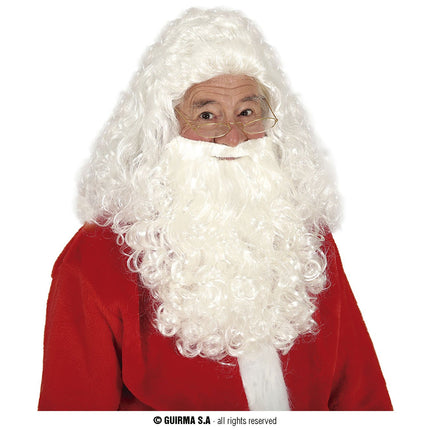 Feestbazaar Kerstman Pruik Met Baard Kort