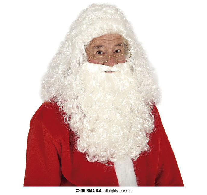 Feestbazaar Kerstman Pruik Met Baard Kort