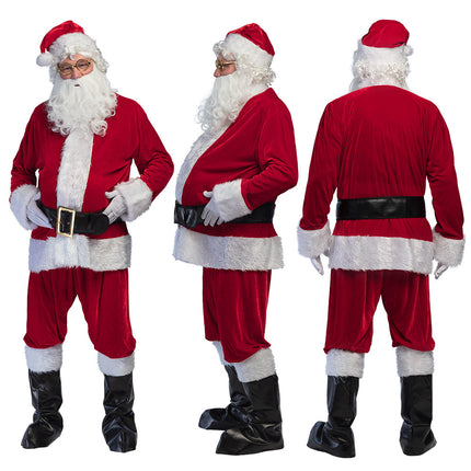 Feestbazaar Kerstman S. Claus Kostuum Professional 10-delig (L/XL)