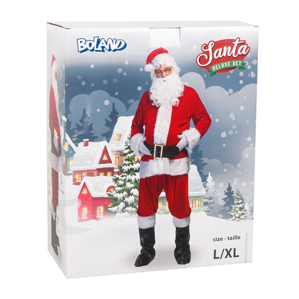 Feestbazaar Kerstman S. Claus Kostuum Professional 10-delig (L/XL)