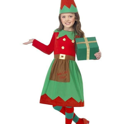 Feestbazaar kerstmeisje kostuum