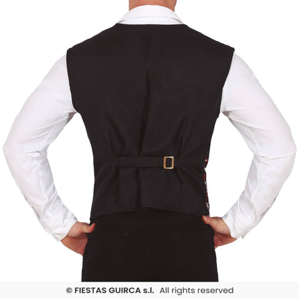 Feestbazaar Kerstmis Gilet Rood/Groen Squares