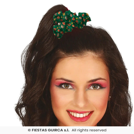 Feestbazaar Kerstmis Scrunchie Groen