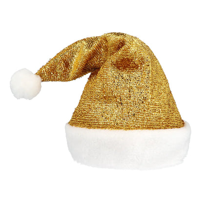 Feestbazaar Kerstmuts Goud Glitter