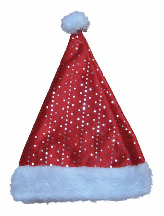 Feestbazaar Kerstmuts met glinsteringen
