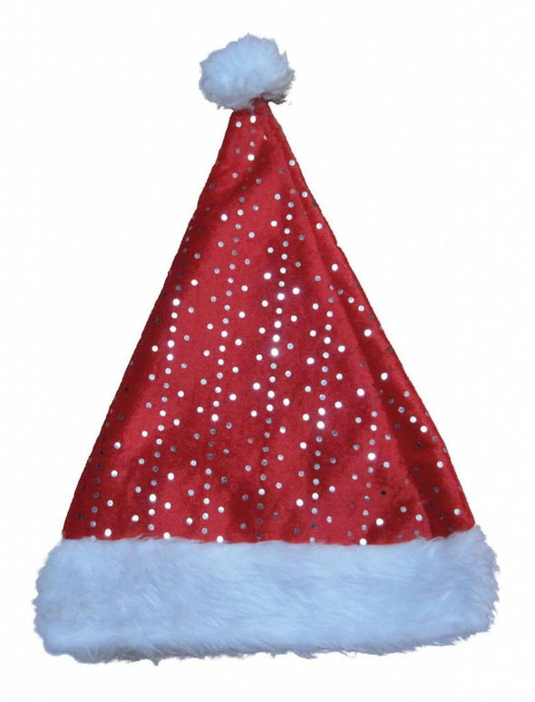 Feestbazaar Kerstmuts met glinsteringen