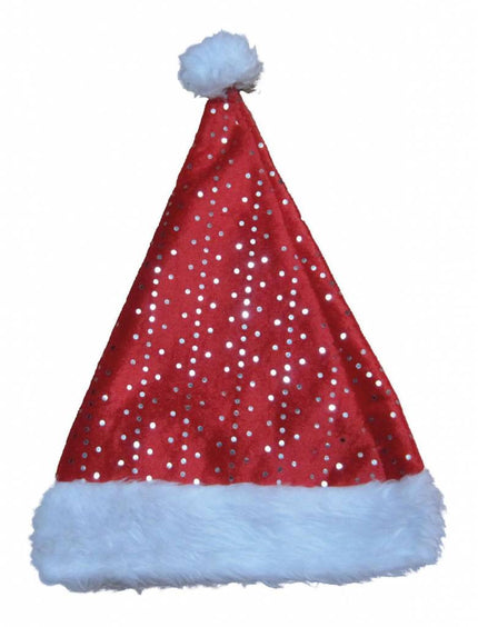 Feestbazaar Kerstmuts met glinsteringen