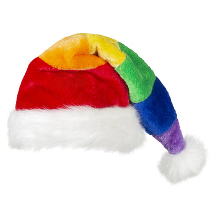 Feestbazaar Kerstmuts Regenboog One size