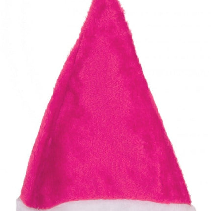Feestbazaar Kerstmuts Roze pluche