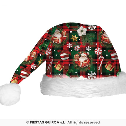 Feestbazaar Kerstmuts Santa Claus Classic Prints