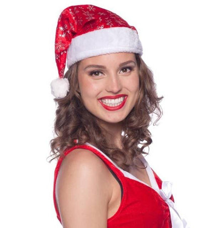 Feestbazaar Kerstmuts Sneeuwvlokken