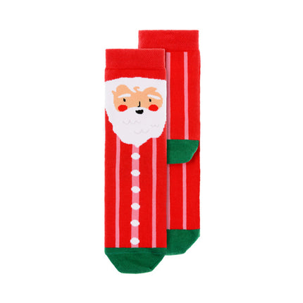Feestbazaar Kerstsokken kind Rood Santa