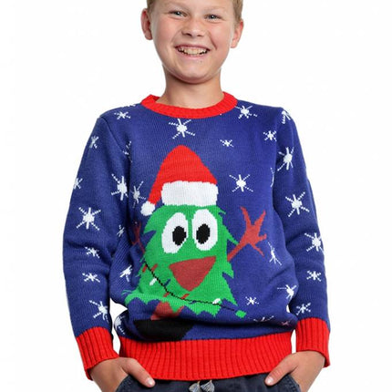 Feestbazaar Kersttrui met kerstboom kind