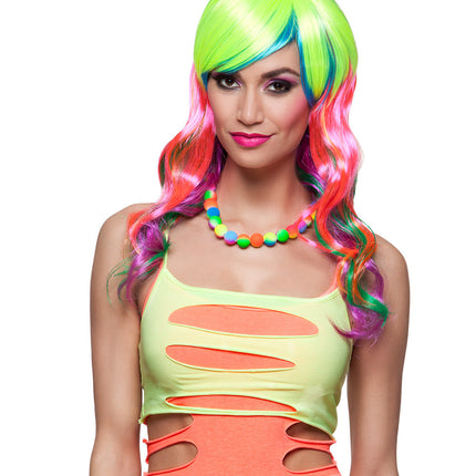 Feestbazaar Ketting Fusion Multicolour Neon