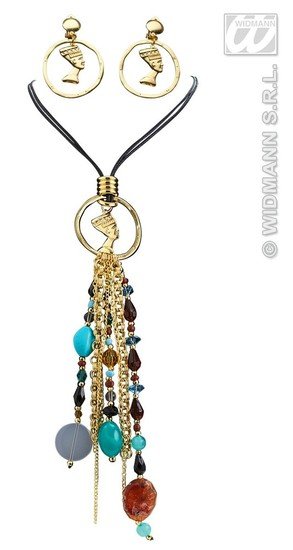 Feestbazaar Ketting met oorbellen Cleopatra