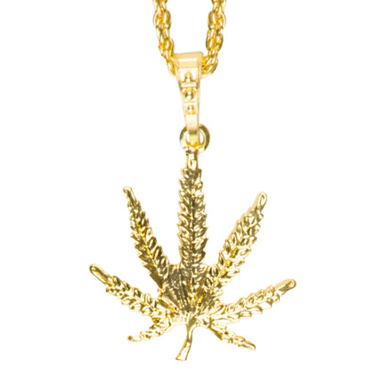 Feestbazaar Ketting Wietblad Goud