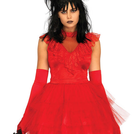 Feestbazaar Kever Bruid Halloween Kostuum Rood
