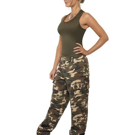 Feestbazaar Khaki Camo Leger kostuum vrouw