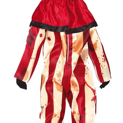 Feestbazaar Killer Clown Jumpsuit kind Gestreept
