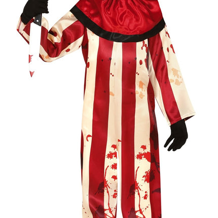 Feestbazaar Killer Clown Jumpsuit kind Gestreept
