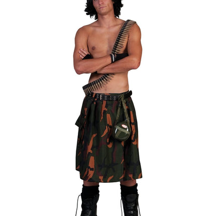 Feestbazaar Kilt Met Legerprint