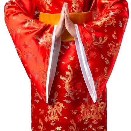 Feestbazaar Kimono Draak van het Oosten Rood