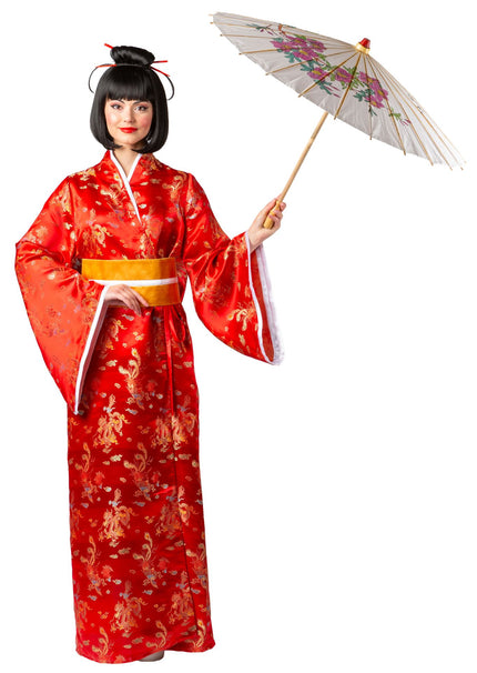 Feestbazaar Kimono Draak van het Oosten Rood