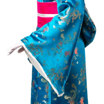 Feestbazaar Kimono Keizerin van de Jade Draak Turquoise