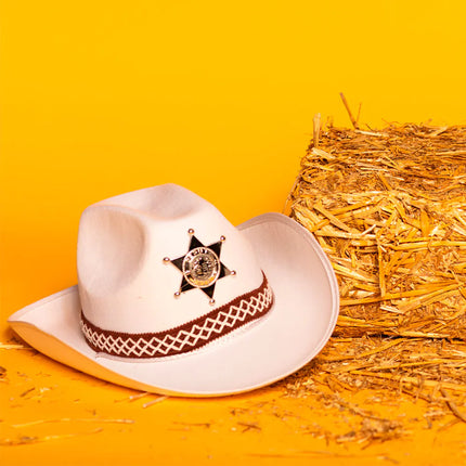 Feestbazaar Kinderhoed Butch Sheriff junior wit