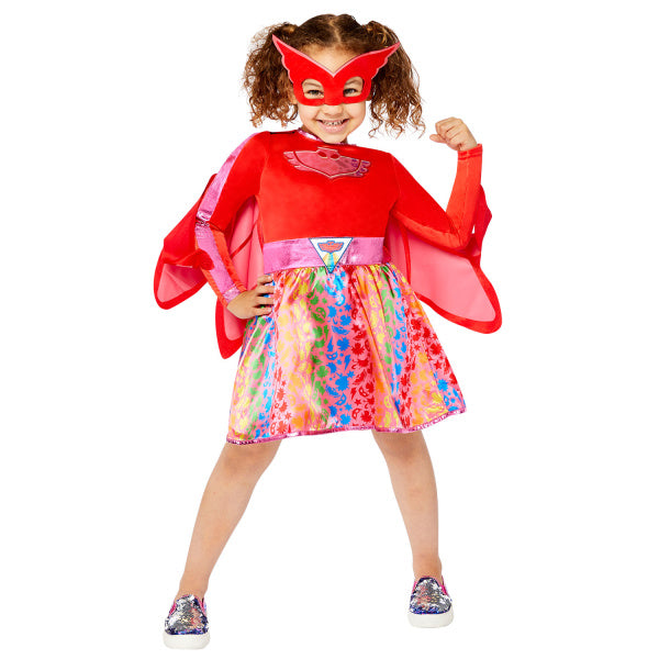 Feestbazaar Kinderkostuum Owlette Rainbow Dress