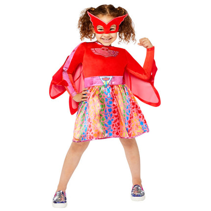 Feestbazaar Kinderkostuum Owlette Rainbow Dress