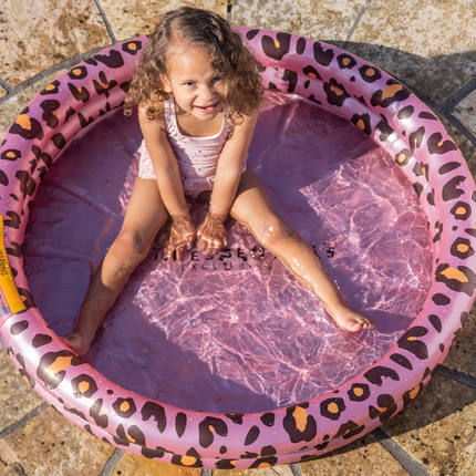 Feestbazaar Kinderzwembad Panterprint Rose Goud (100cm)