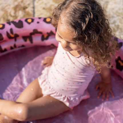 Feestbazaar Kinderzwembad Panterprint Rose Goud (100cm)
