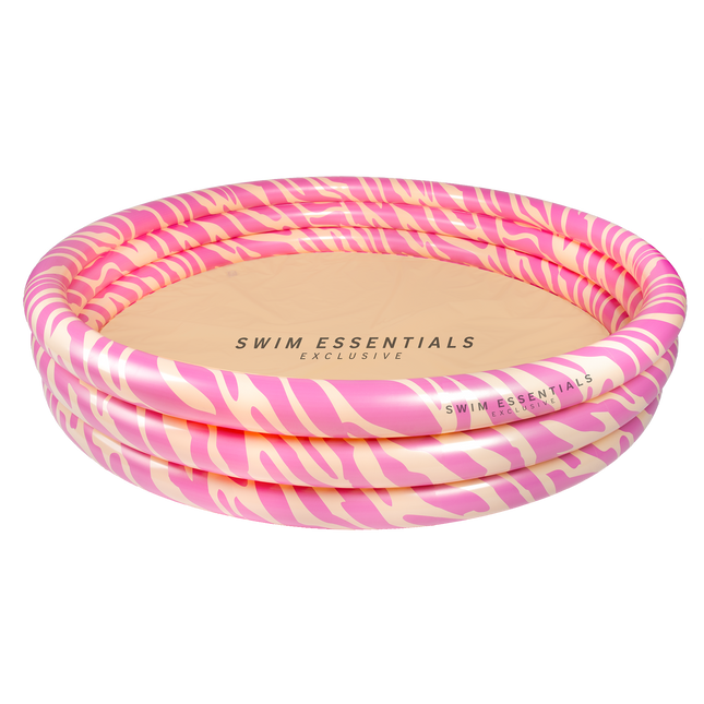 Feestbazaar Kinderzwembad Zebra Roze Groot (150cm)