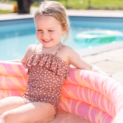 Feestbazaar Kinderzwembad Zebra Roze Groot (150cm)