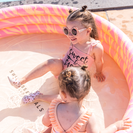 Feestbazaar Kinderzwembad Zebra Roze Groot (150cm)