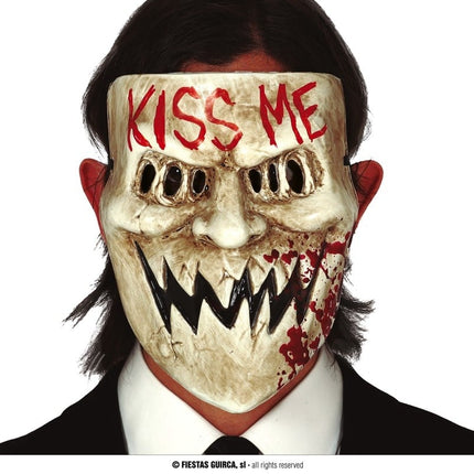 Feestbazaar Kiss Me Halloween Masker