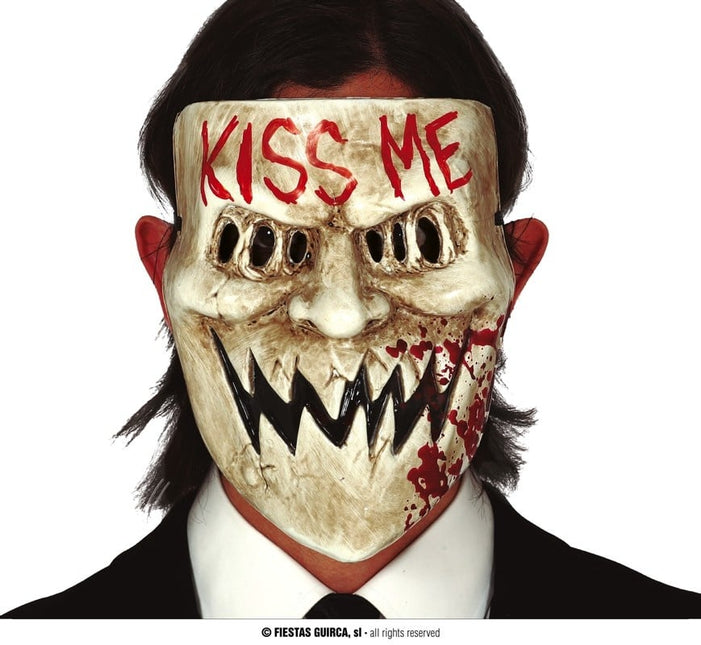Feestbazaar Kiss Me Halloween Masker
