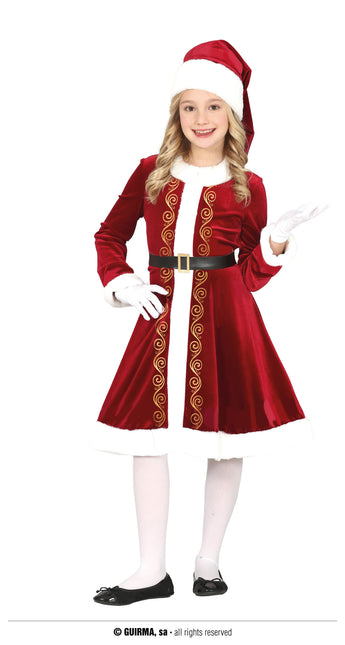 Feestbazaar Klassiek Kerstvrouw Jurkje Kind