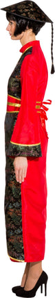 Feestbazaar Klassieke Chinese Jurk Met Riem Rood