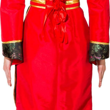 Feestbazaar Klassieke Chinese Jurk Met Riem Rood