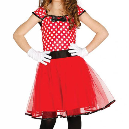 Feestbazaar Klein Muisje kostuum kind rood