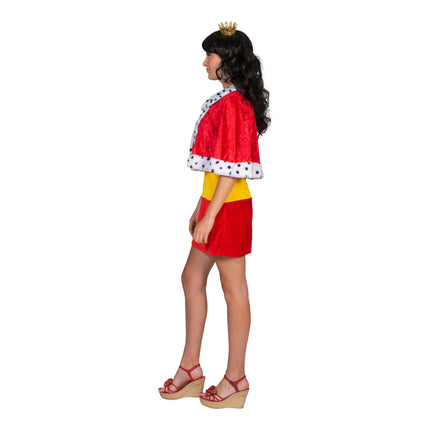 Feestbazaar Kleine Koningin cape rood