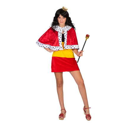 Feestbazaar Kleine Koningin cape rood