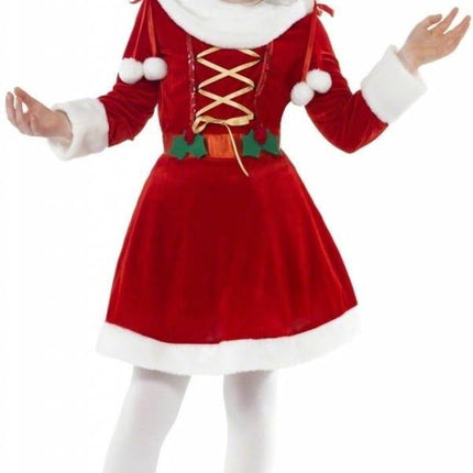 Feestbazaar Kleine Miss Santa kostuum elite