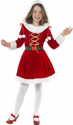 Feestbazaar Kleine Miss Santa kostuum elite