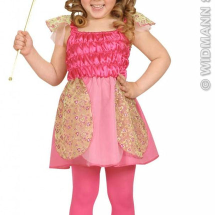 Feestbazaar Kleine roze prinses kostuum